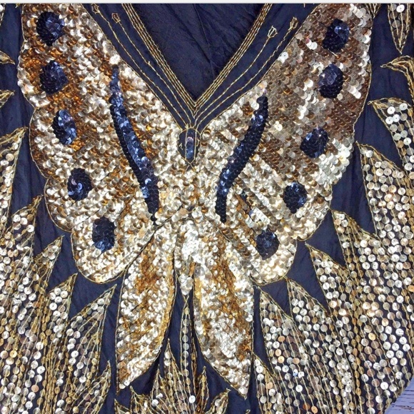 Linsiano vintage beaded silk blouse size small - Picture 3 of 7